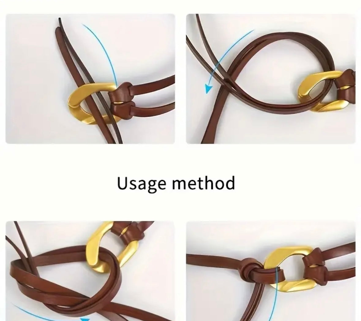 Haze Ellen Leather Belt - Tan