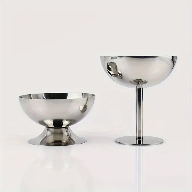 Haze Stainless Steel High Serving Bowl