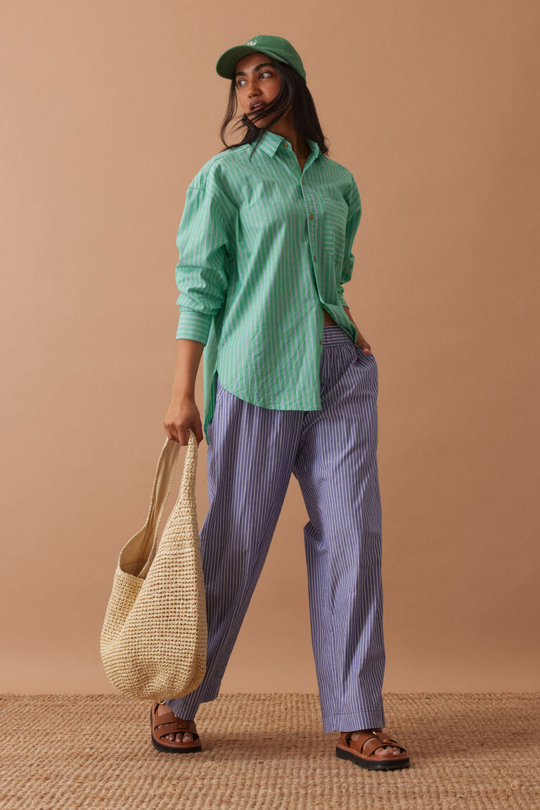 Ceres Peta Shirt Zesty Green Triple Stripe