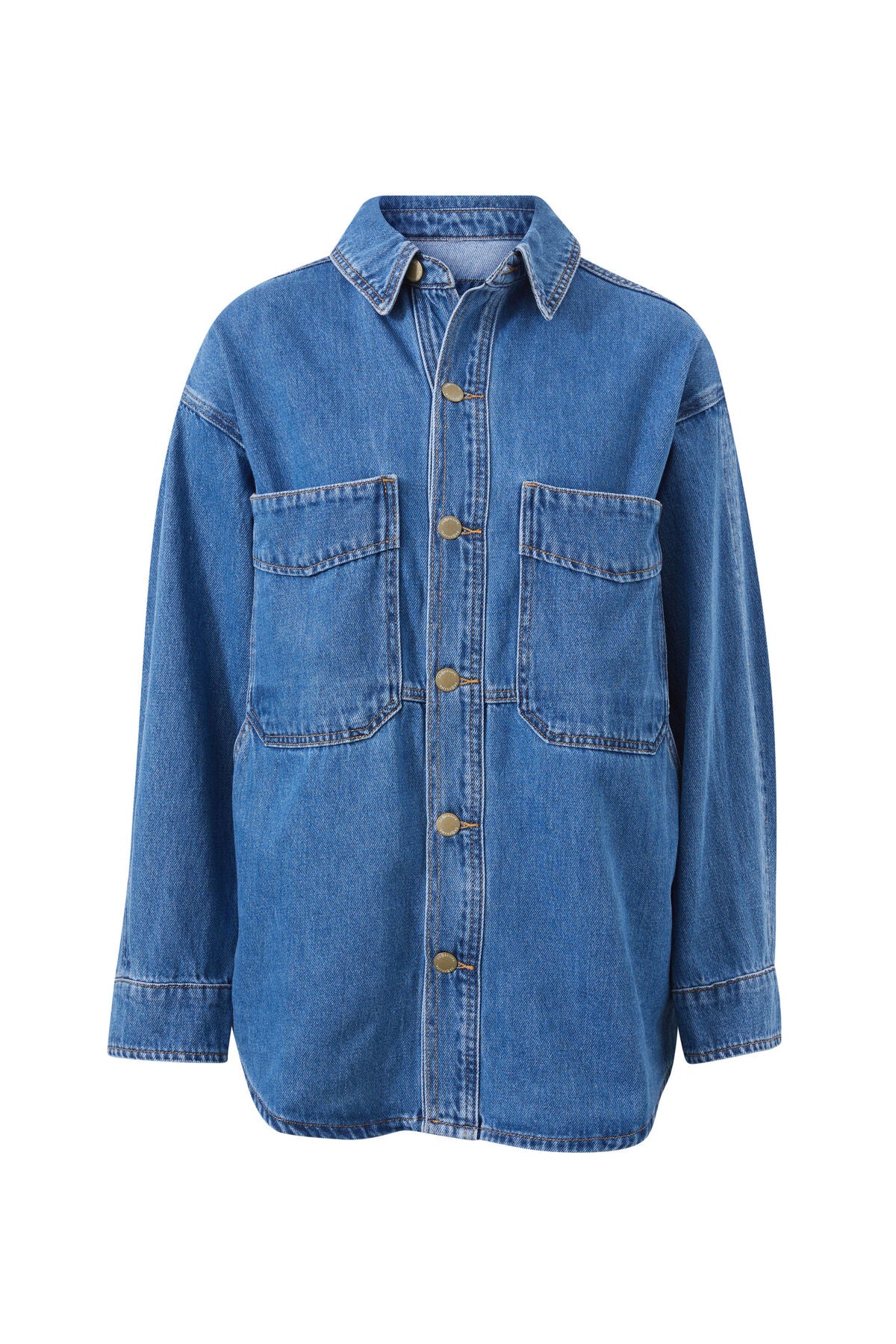 Ceres Bobbi Side Pocket Denim Shacket