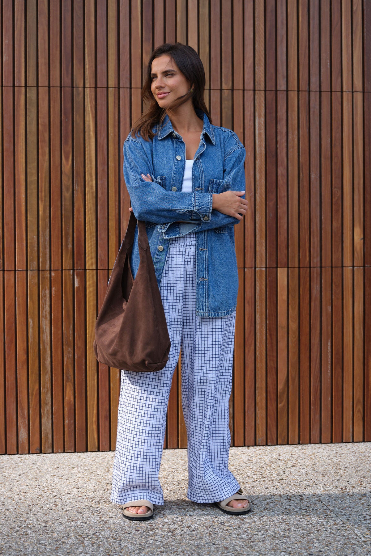 Ceres Bobbi Side Pocket Denim Shacket