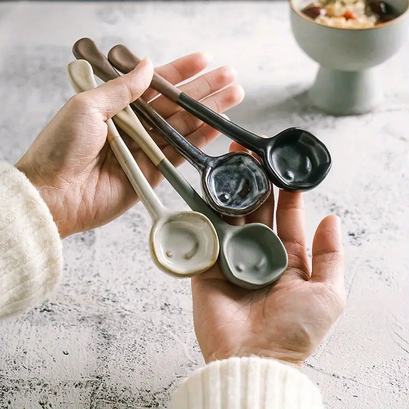 Haze Ceramic Spoon - Natural