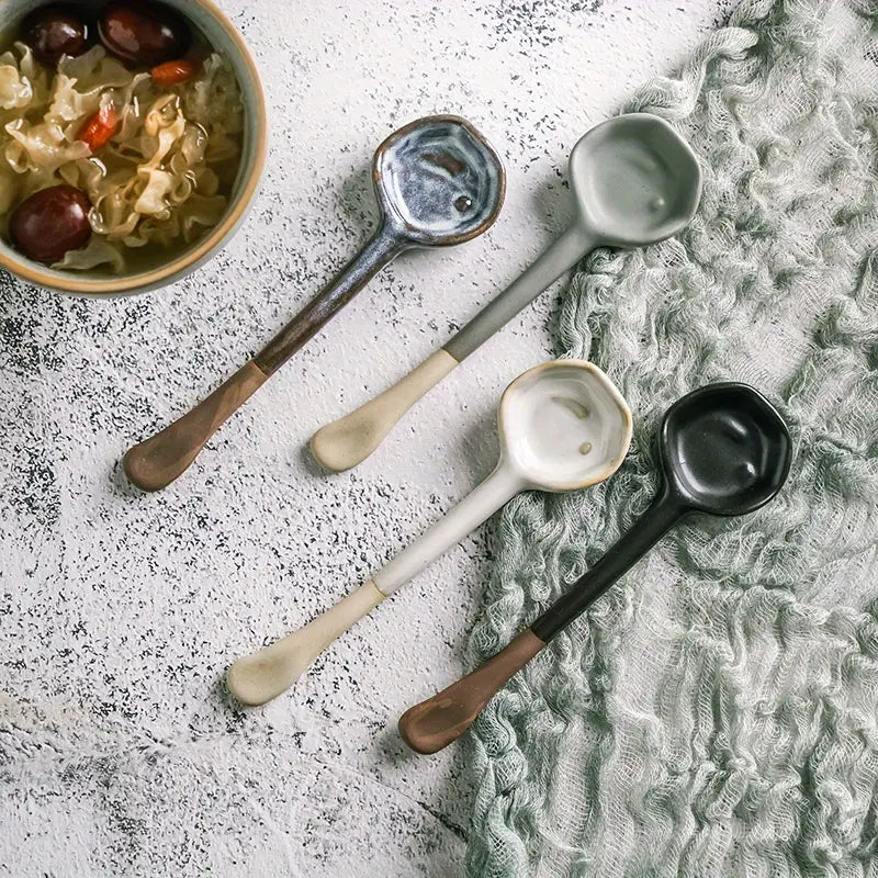Haze Ceramic Spoon - Natural