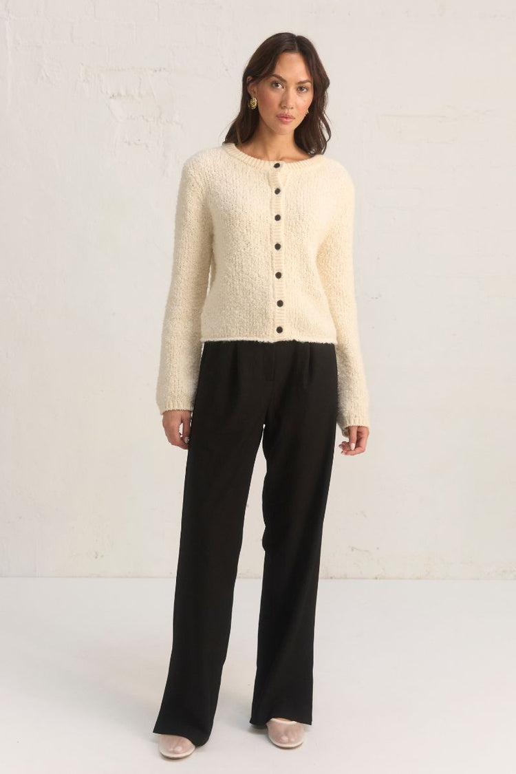 Mon Renn - Fable Knit Cardigan - Chalk