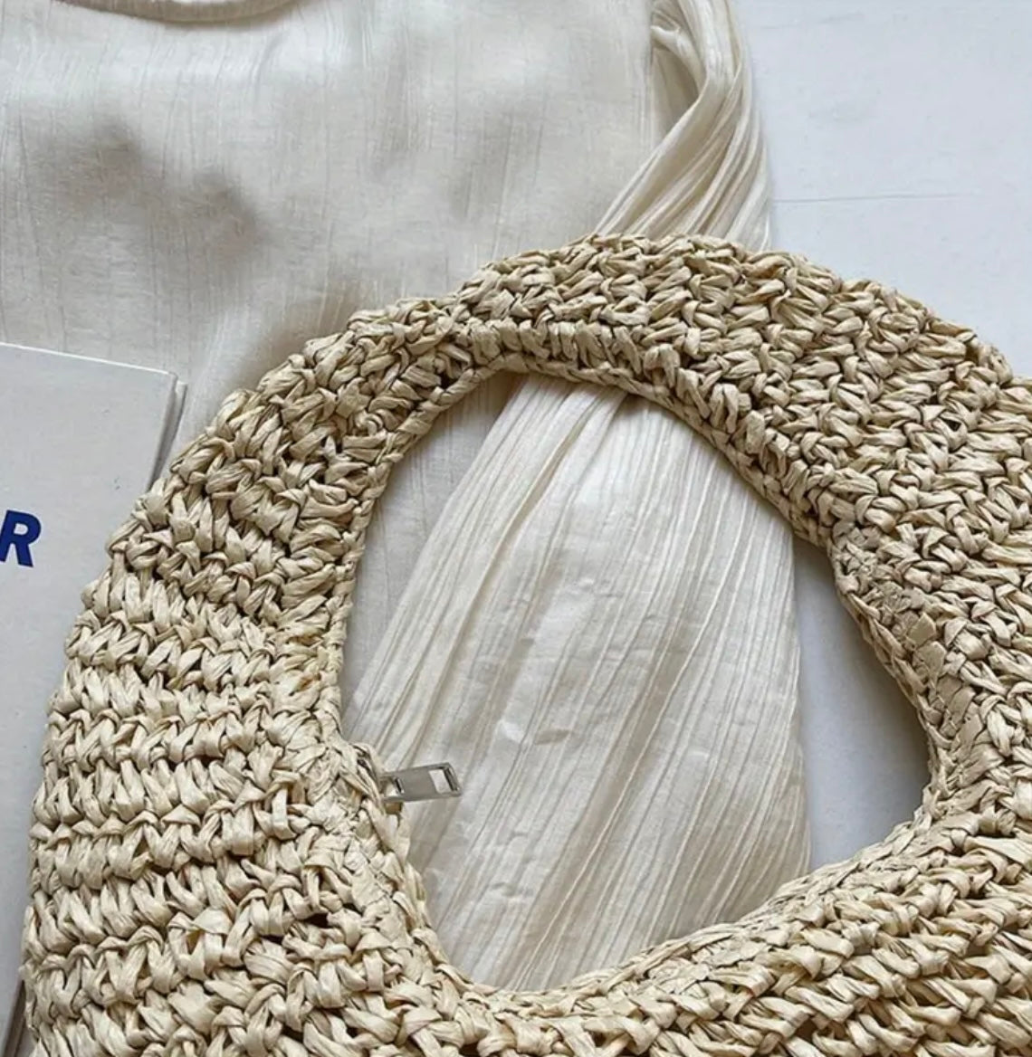 Haze Raffia Stella Bag - Natural
