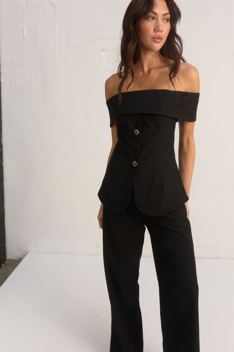 Mon Renn Haven Top - Black