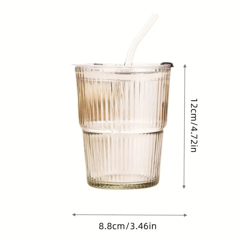 Haze Reusable Glass Cup and Straw