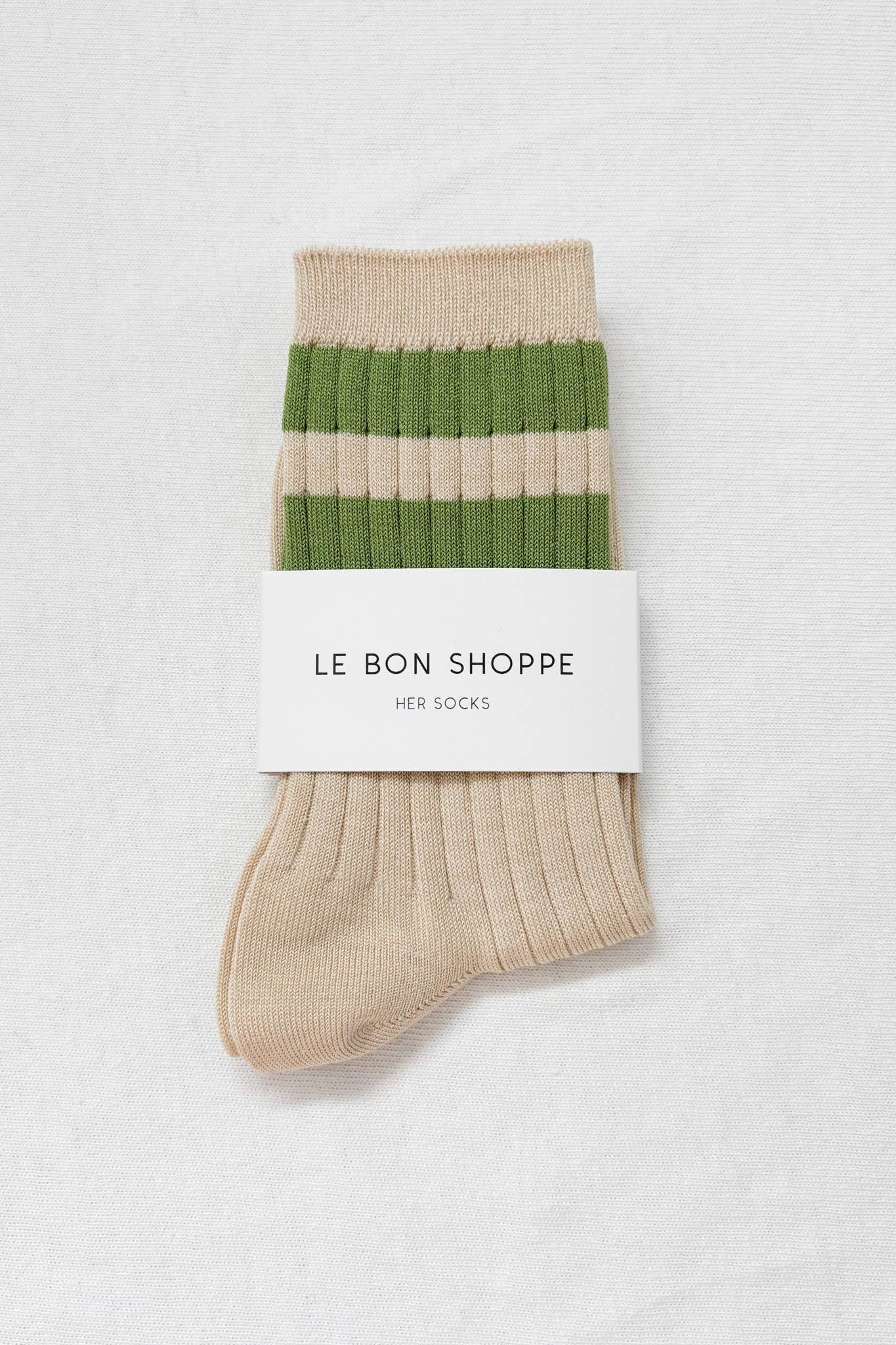 Le Bon Shoppe - Her Socks - Varsity: Guacamole
