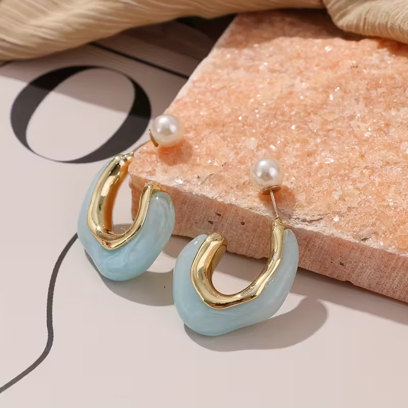 Haze Lou Resin Earrings