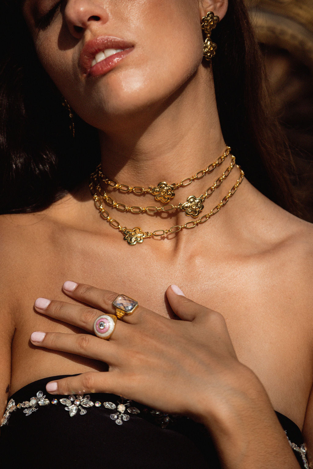 Mountain & Moon Sofia Necklace Gold
