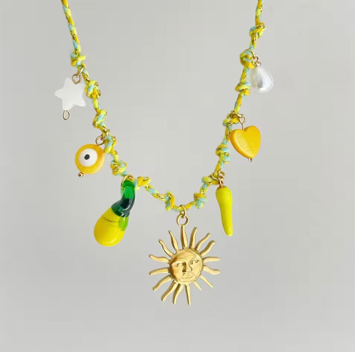 Haze Summer Sea Necklace - Lemon