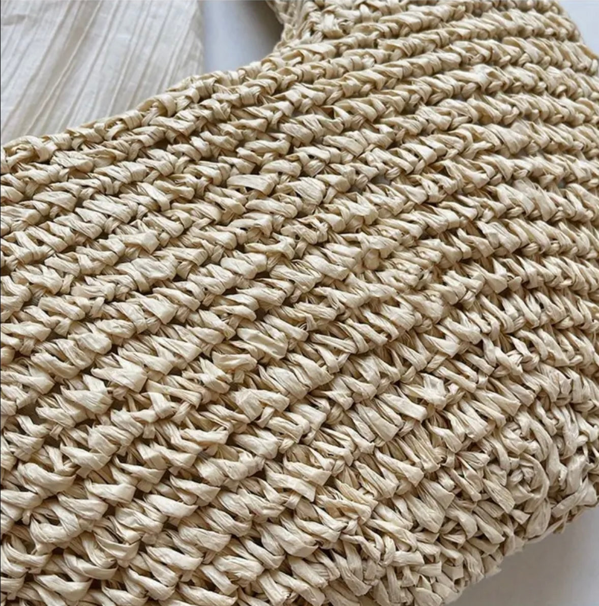 Haze Raffia Stella Bag - Natural