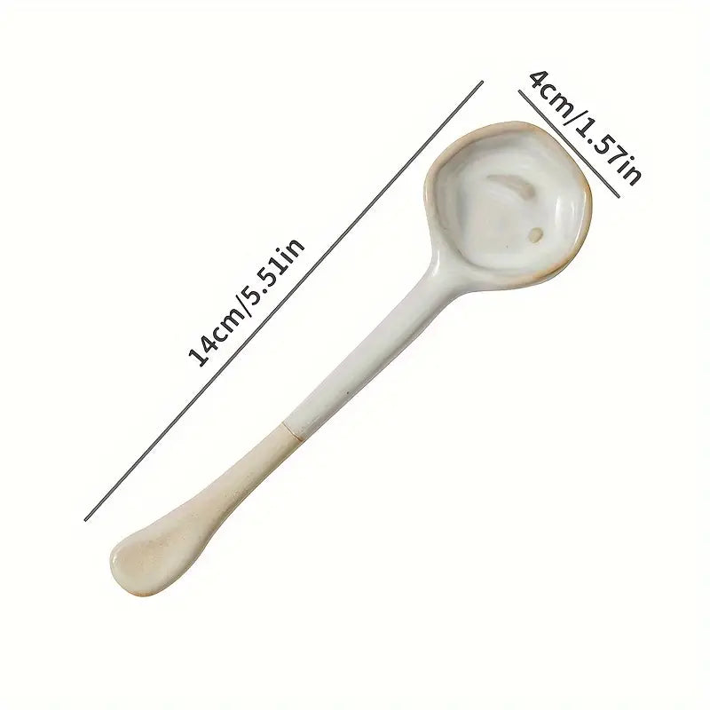 Haze Ceramic Spoon - Natural