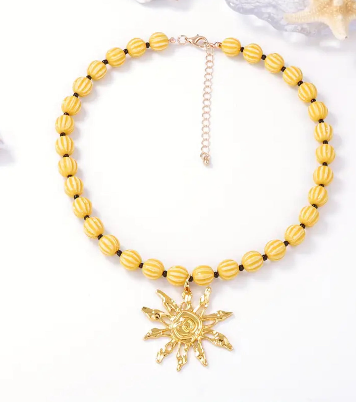Haze Rising Sun Necklace - Yellow