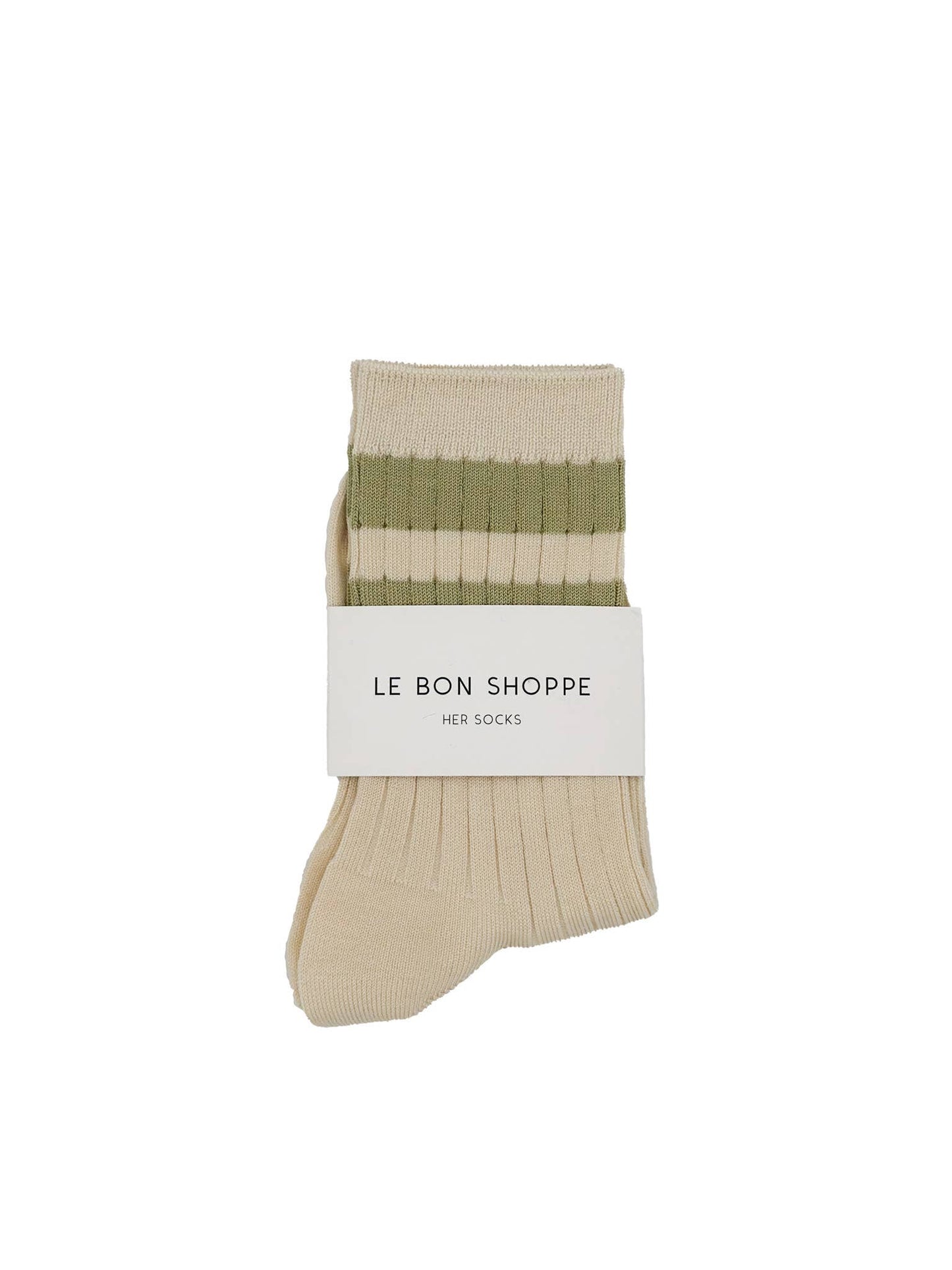 Le Bon Shoppe - Her Socks - Varsity: Guacamole