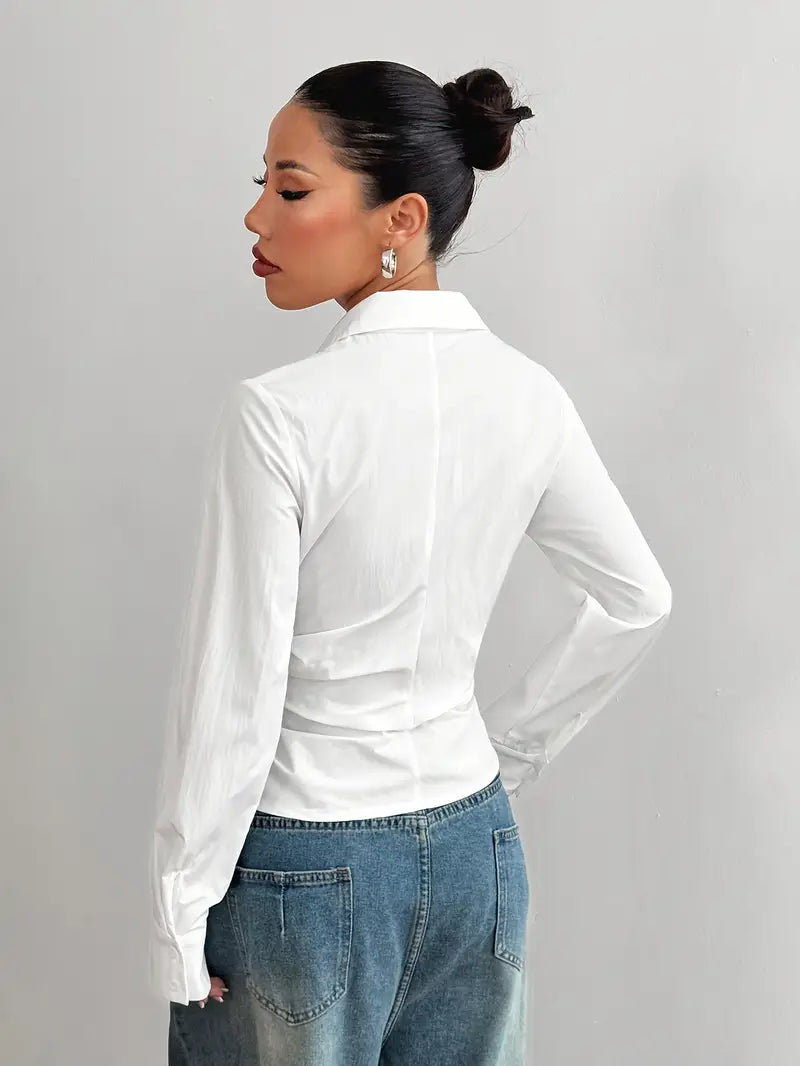 Haze French Blouse - White