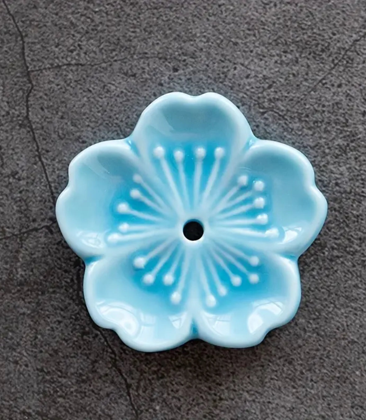 Haze Flower Ceramic Incense Holder - Assorted
