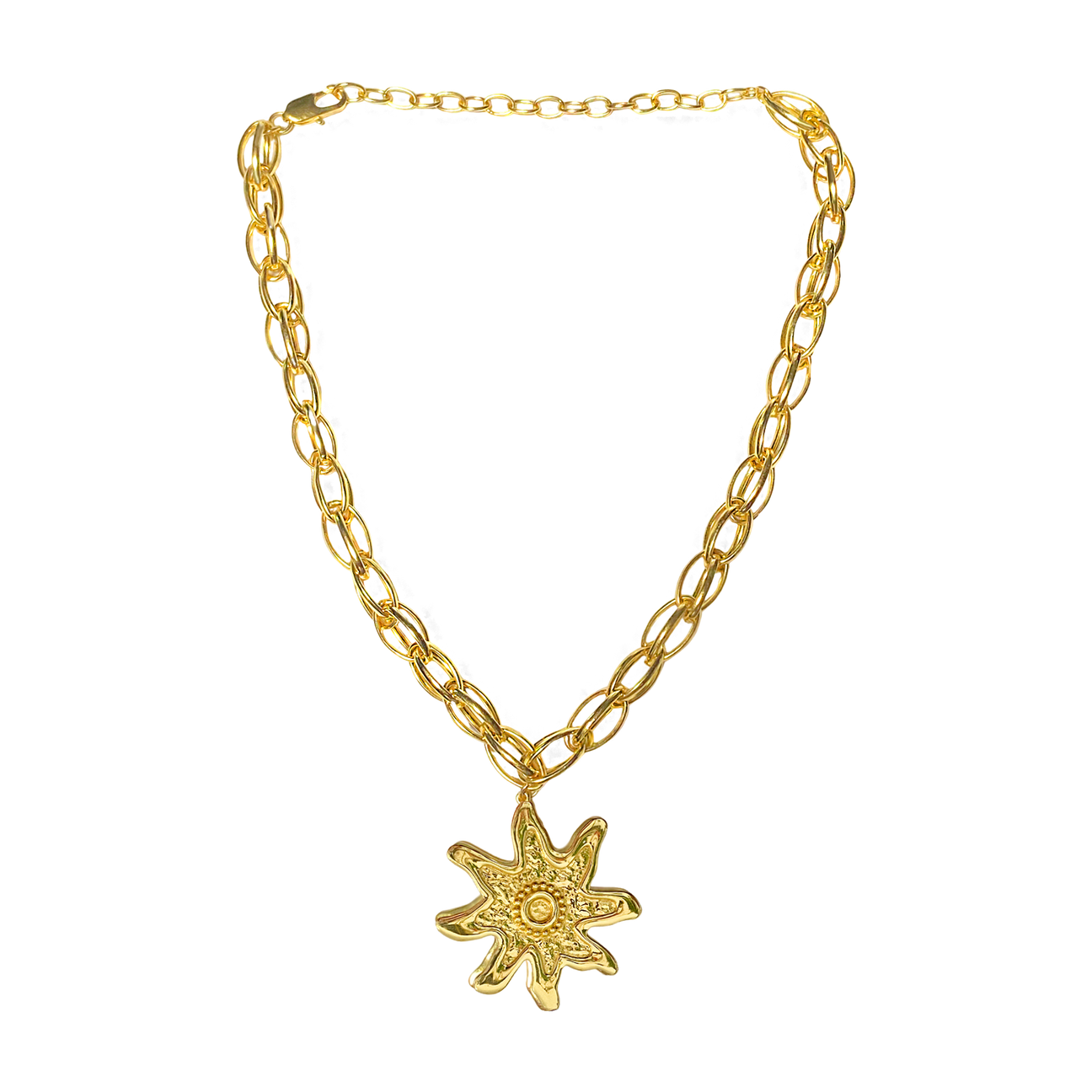 Mountain & Moon Aria Necklace Gold