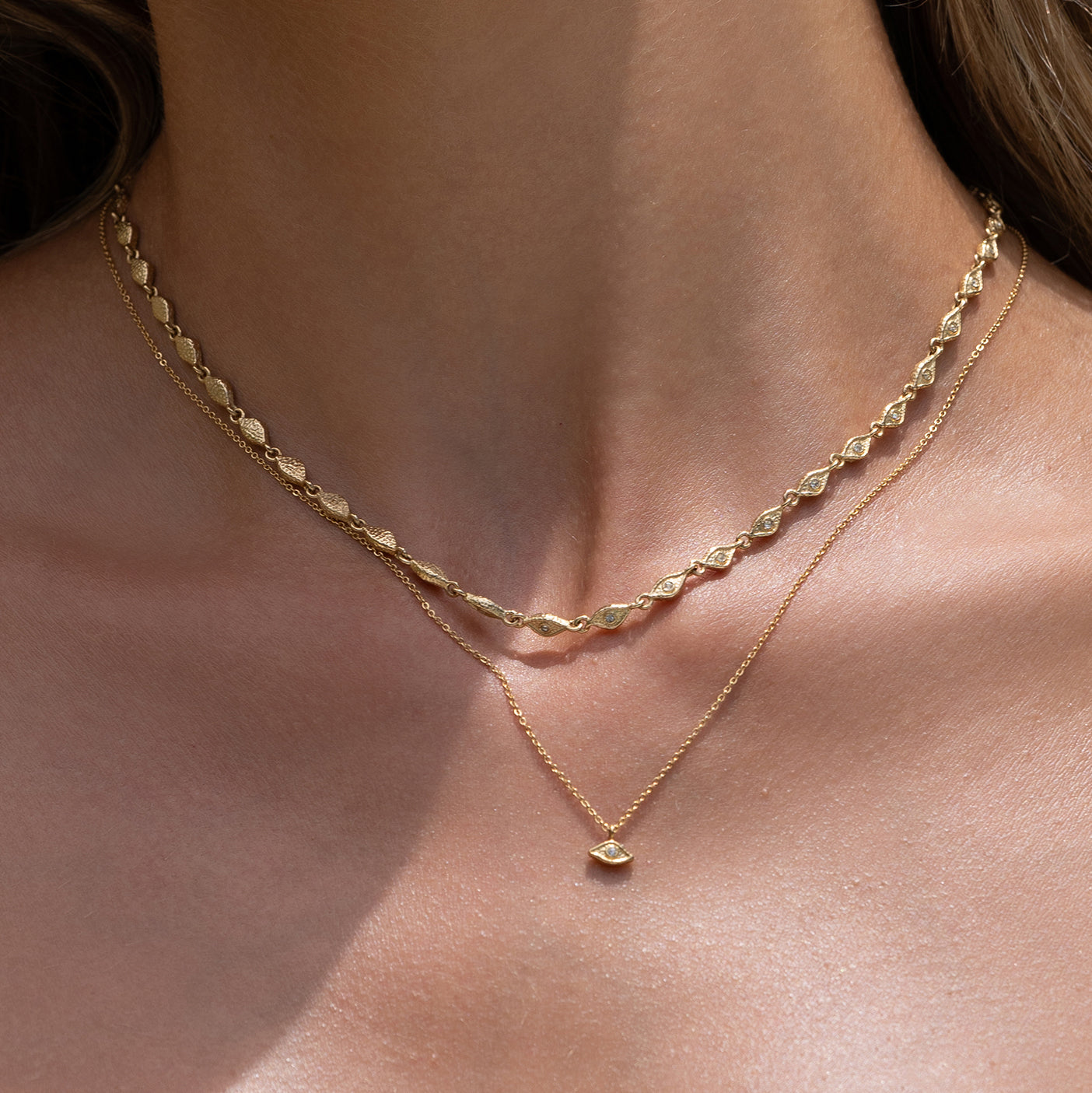 Arms of Eve Mini Elysian Gold Charm Necklace