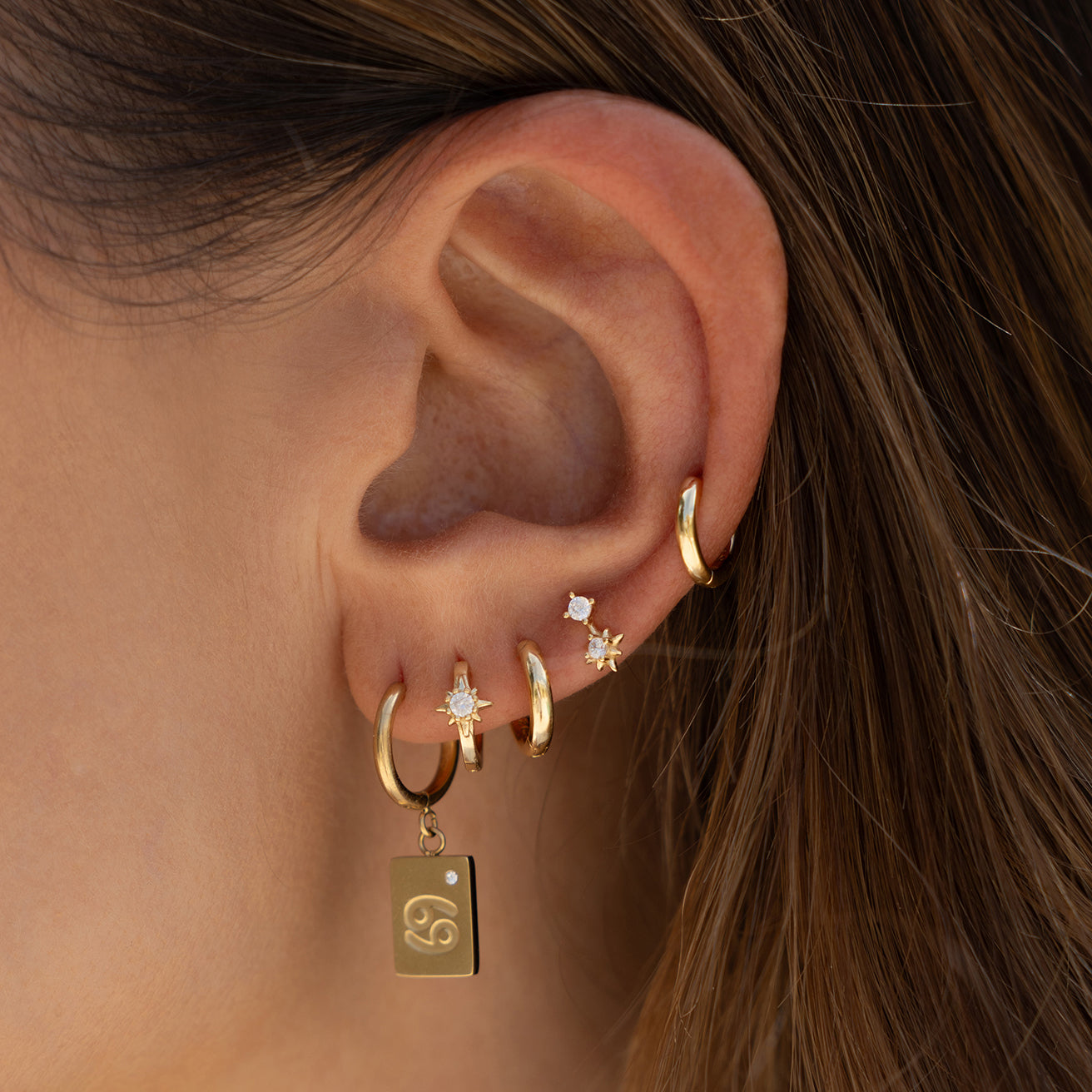 Arms of Eve Bonnie Gold Stud Earrings