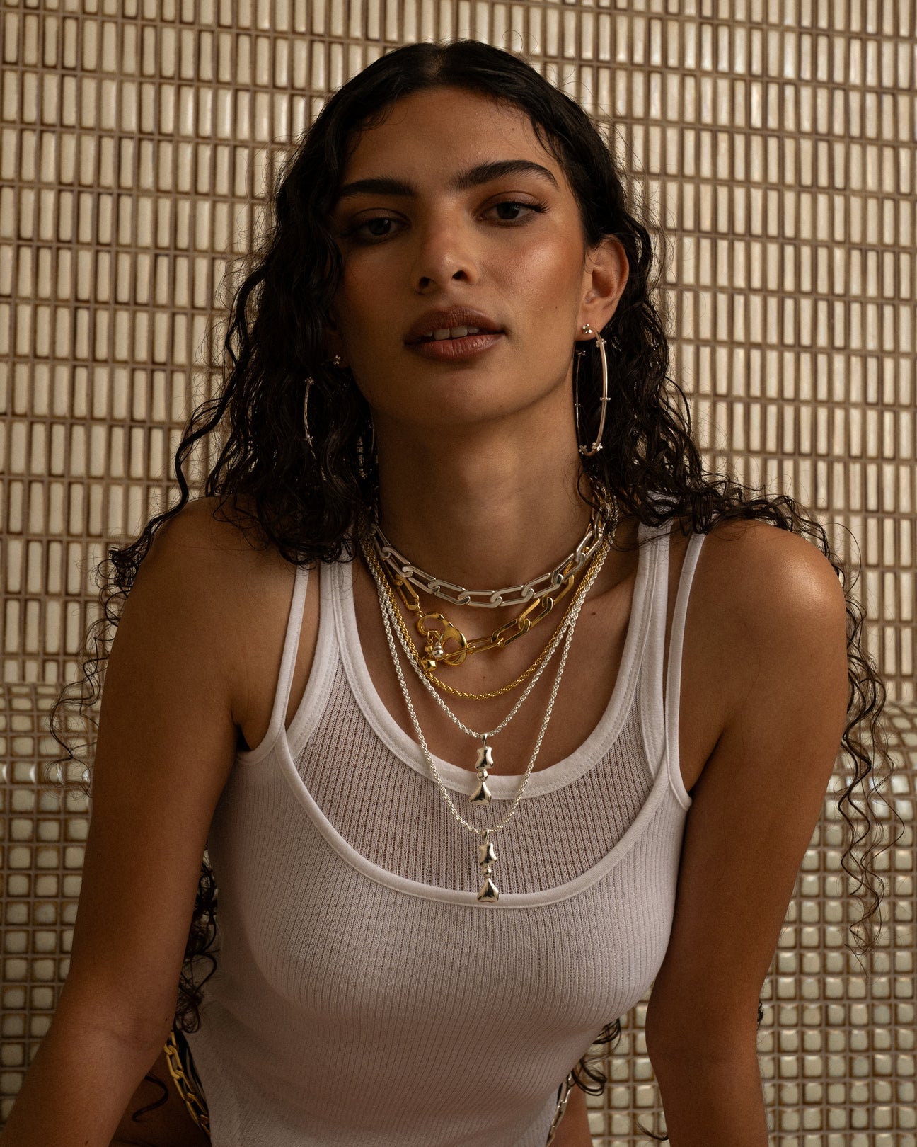 Mountain & Monn Vita Necklace Silver