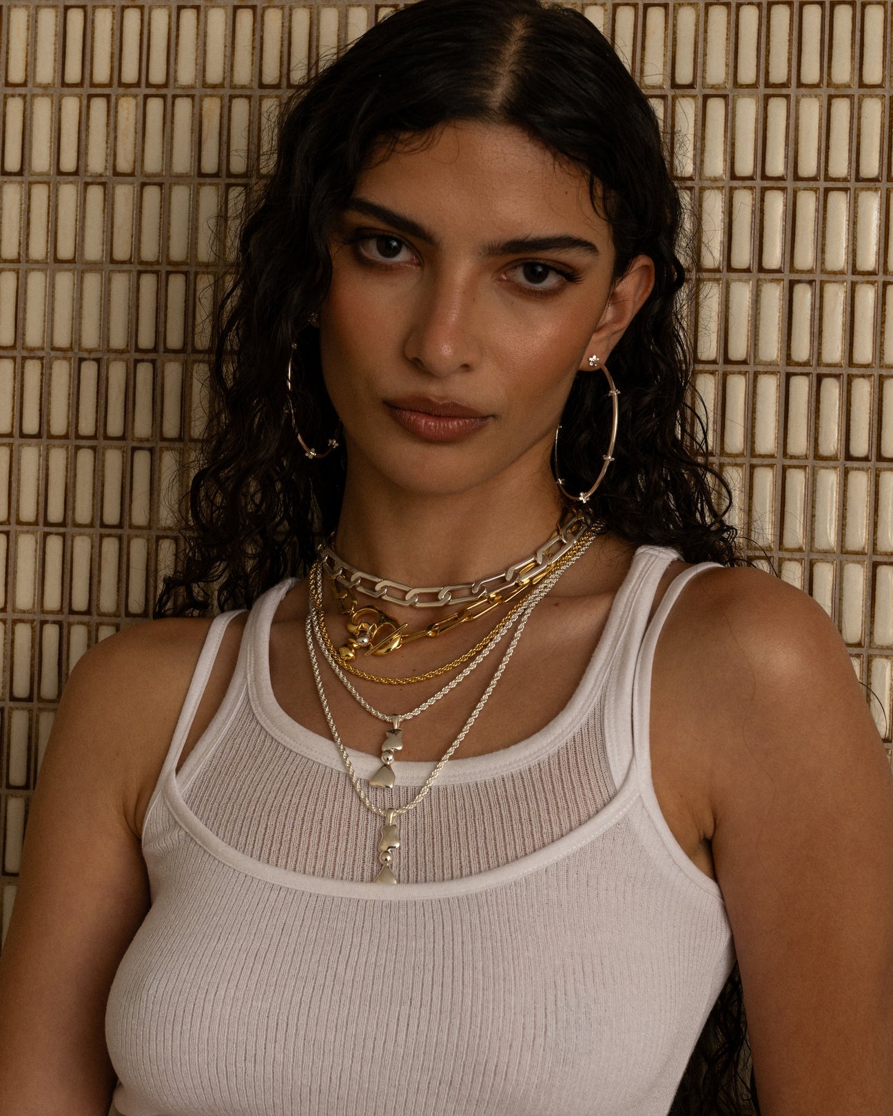 Mountain & Monn Vita Necklace Silver