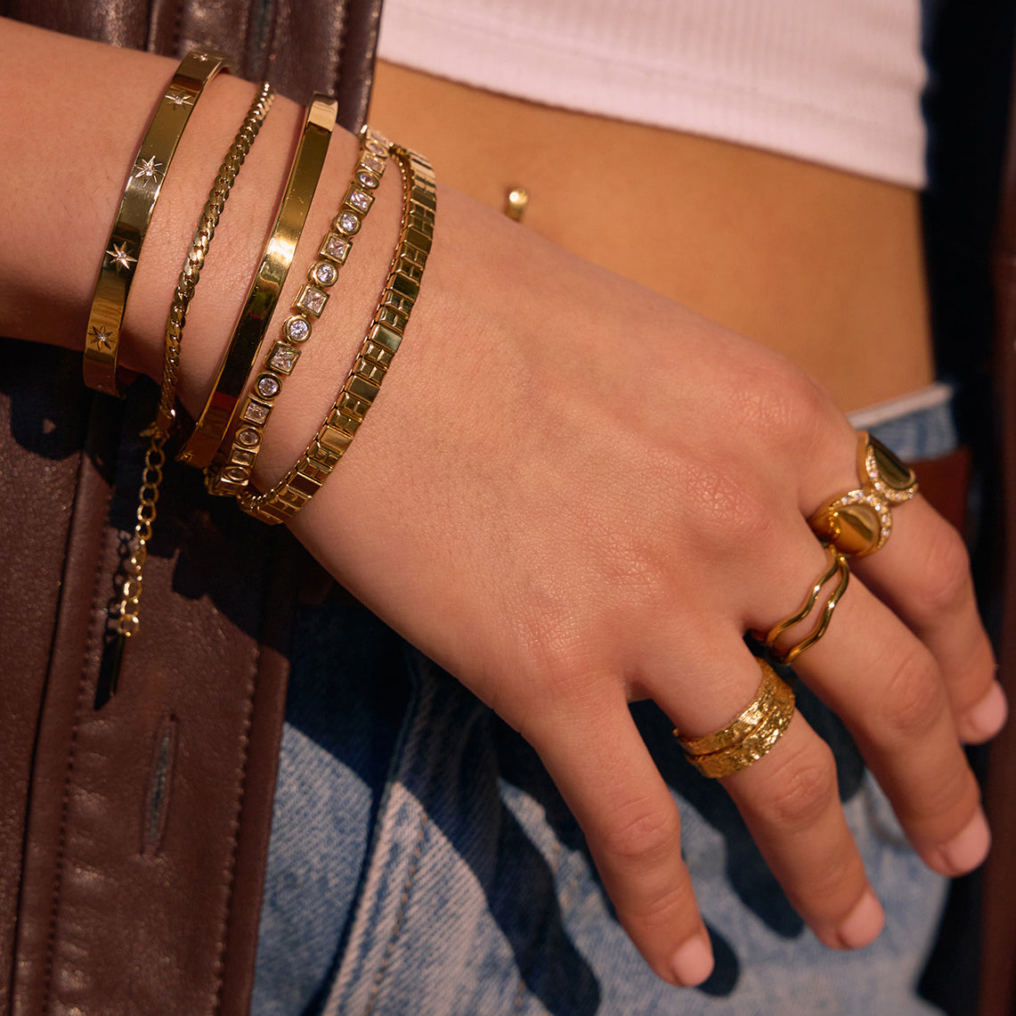 Arms Of Eve Tinka Gold Bracelet - Stone