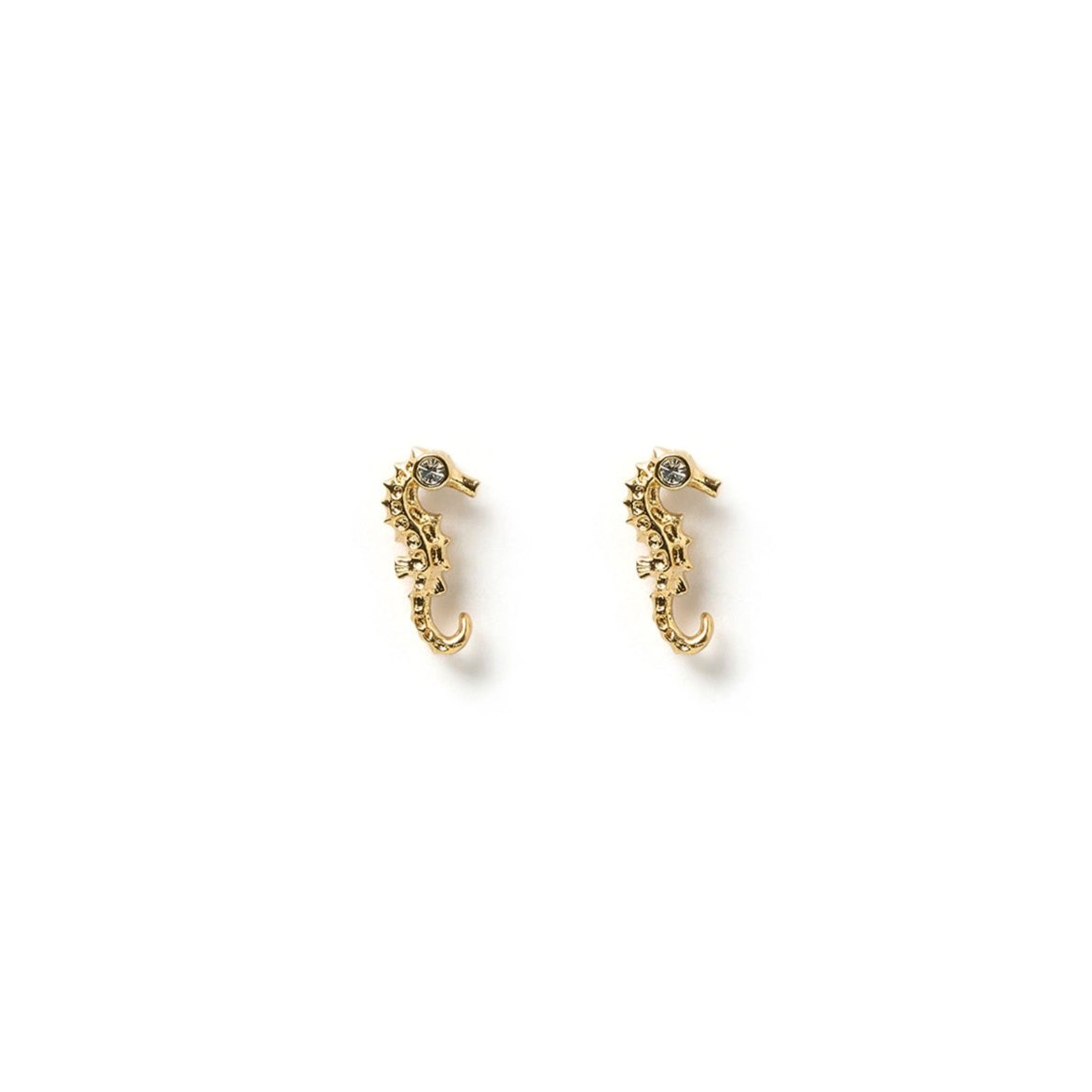Arms Of Eve Seahorse Gold Stud Earrings