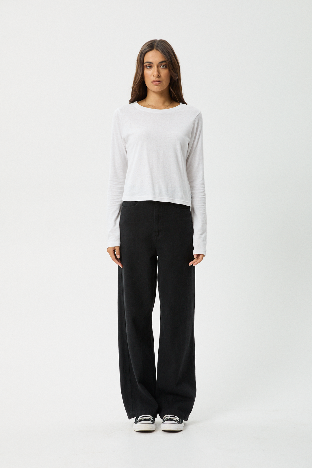 Afends Elevate Long Sleeve T-shirt - White