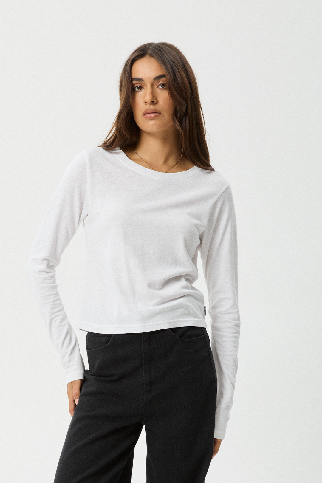 Afends Elevate Long Sleeve T-shirt - White