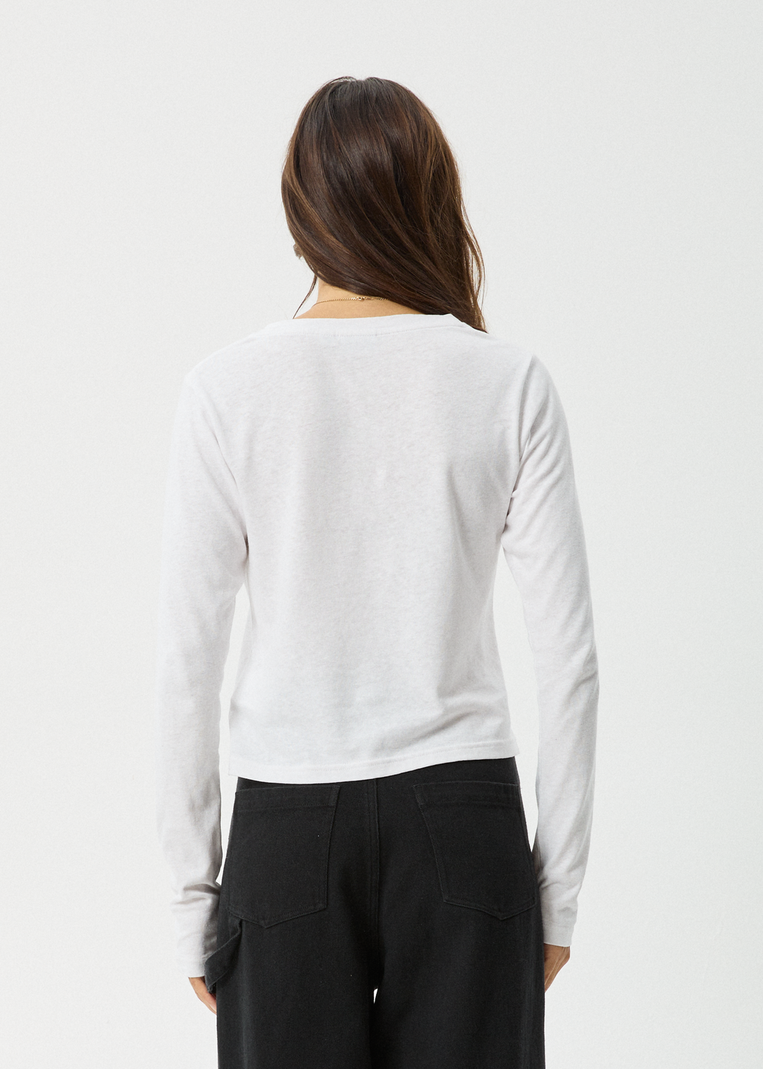 Afends Elevate Long Sleeve T-shirt - White