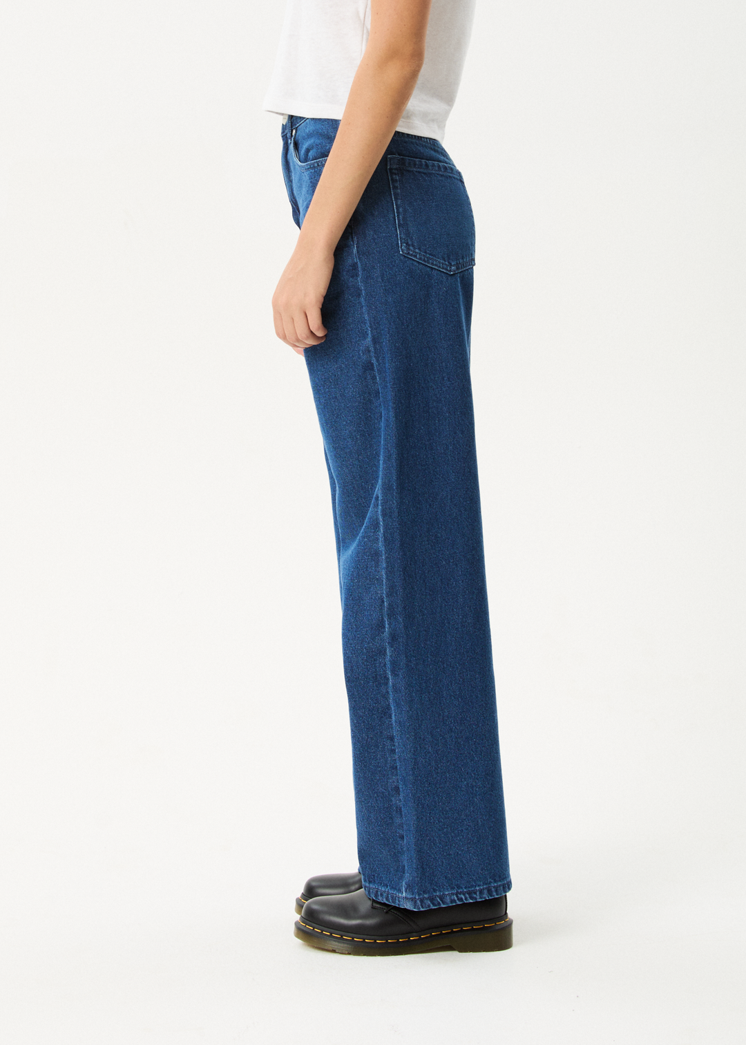 Afends Bella Wide Leg Baggy Jean - Authentic Blue