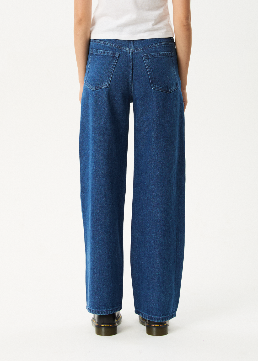 Afends Bella Wide Leg Baggy Jean - Authentic Blue