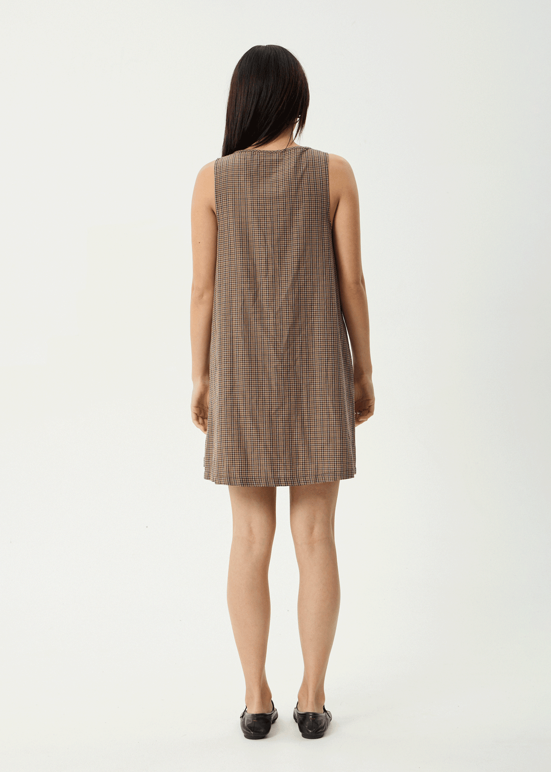 Afends Hometown Michi Mini Dress - Coffee