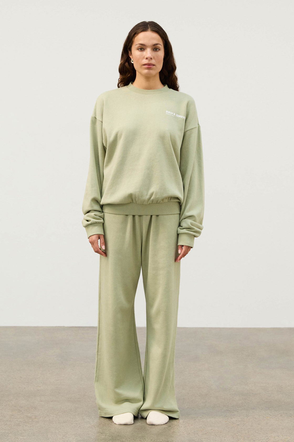 Zulu and Zephyr Fleece Sport Sweat Pant - Eucalyptus