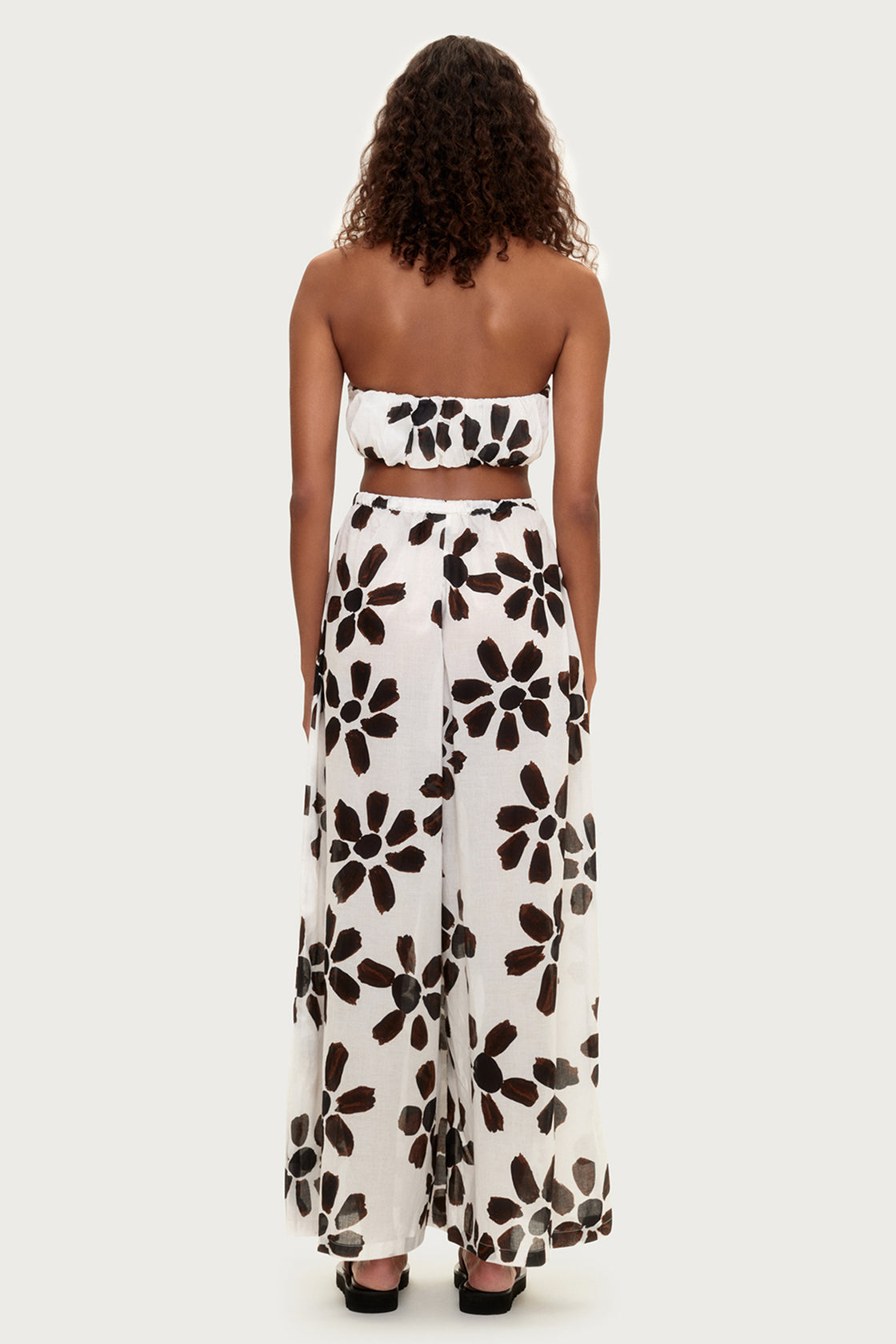 Zulu and Zephyr Cotton Pant - Chocolate Flower