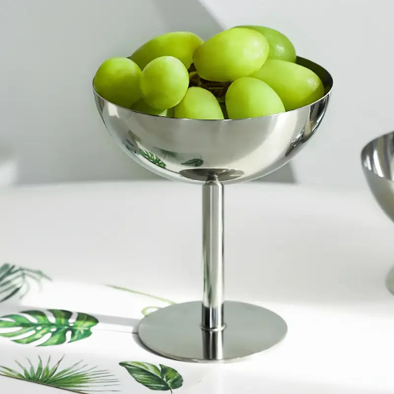 Haze Stainless Steel High Serving Bowl