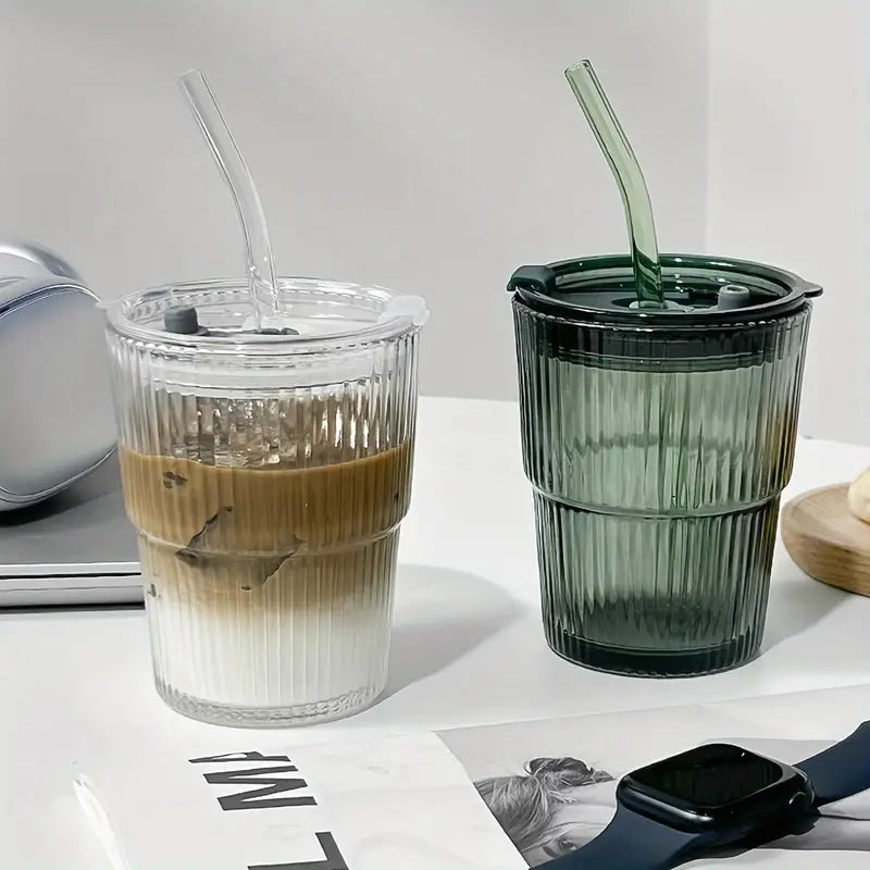 Haze Reusable Glass Cup and Straw