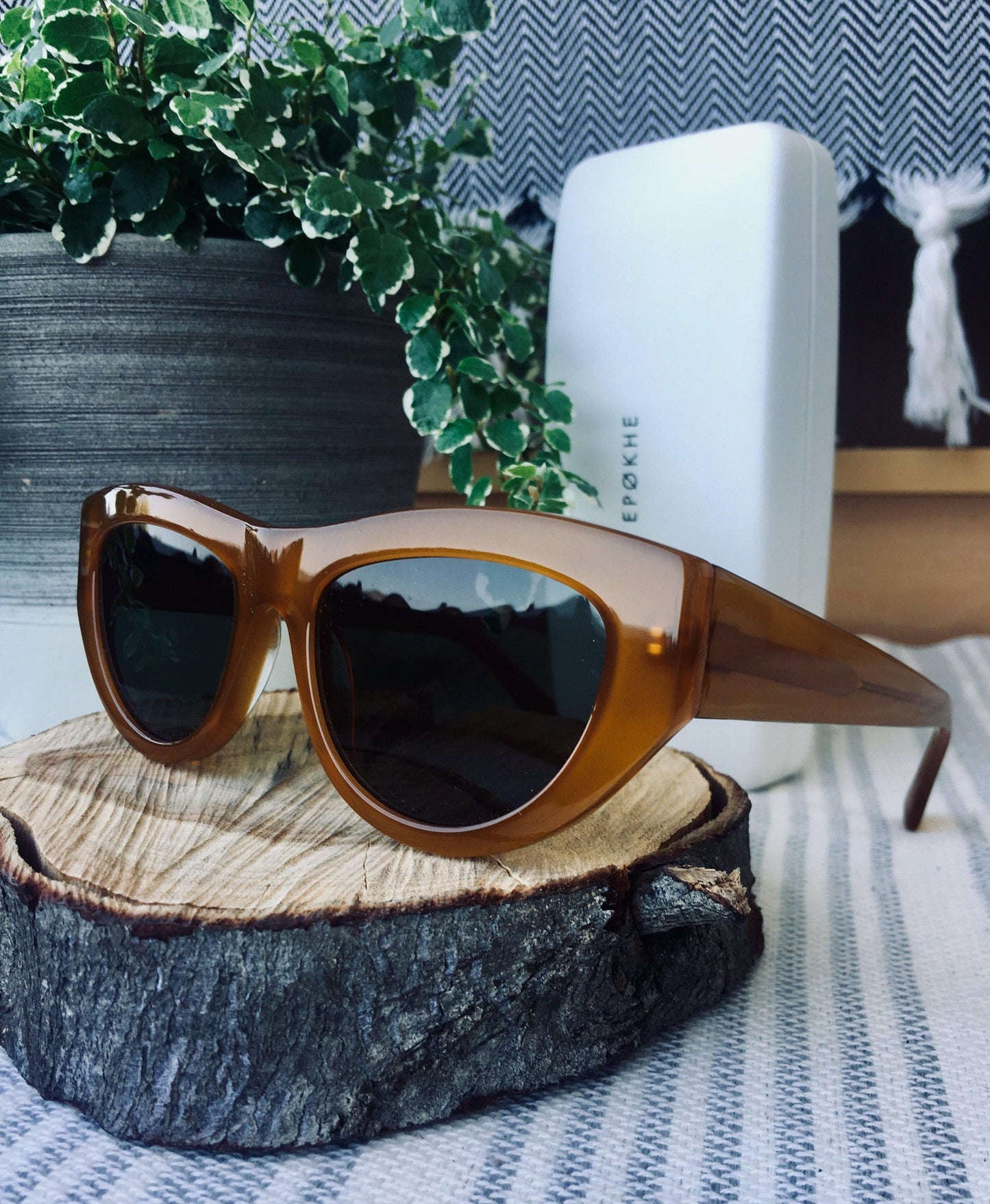 Epokhe Cady Sunglasses Burnt Butter/Green