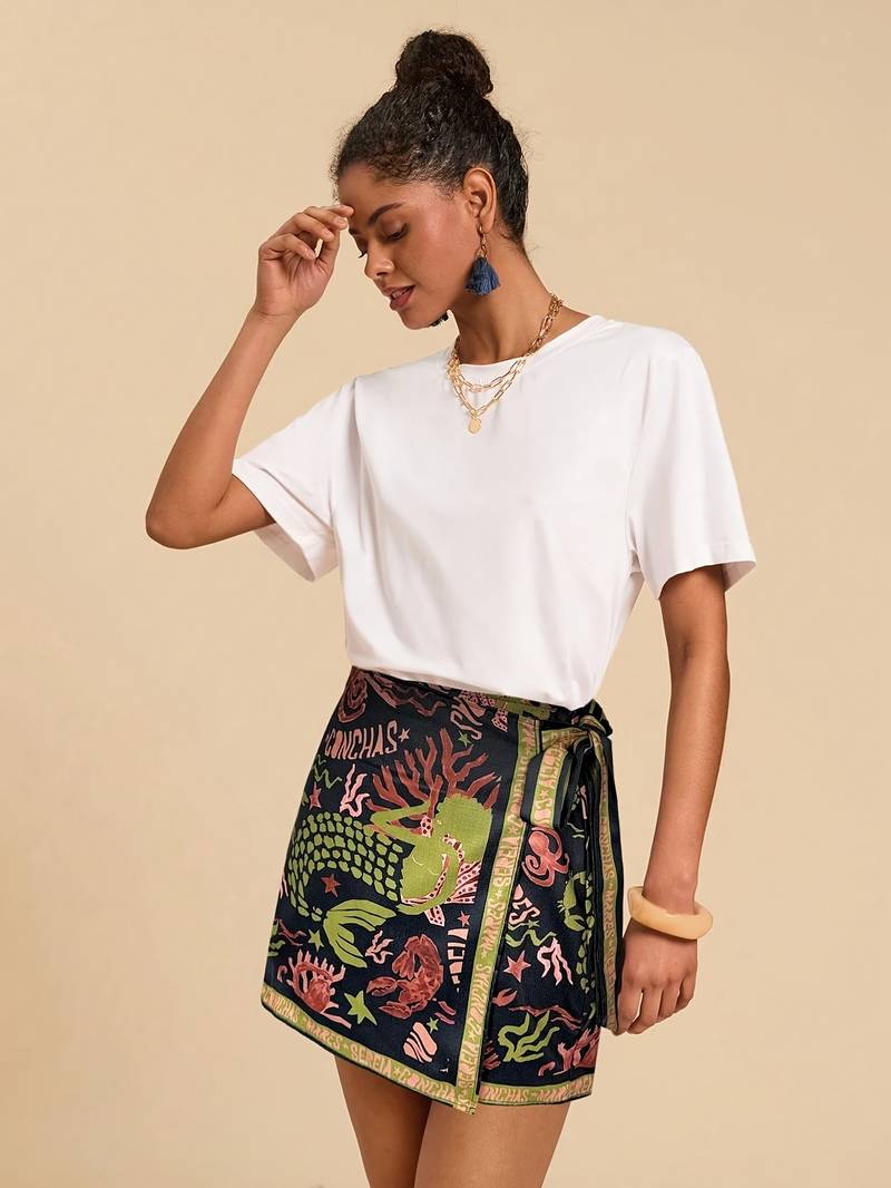 Haze Mermaid Temple Wrap Skirt