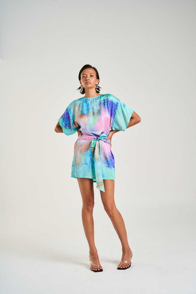 Summi Summi TIE FRONT DRESS - H20