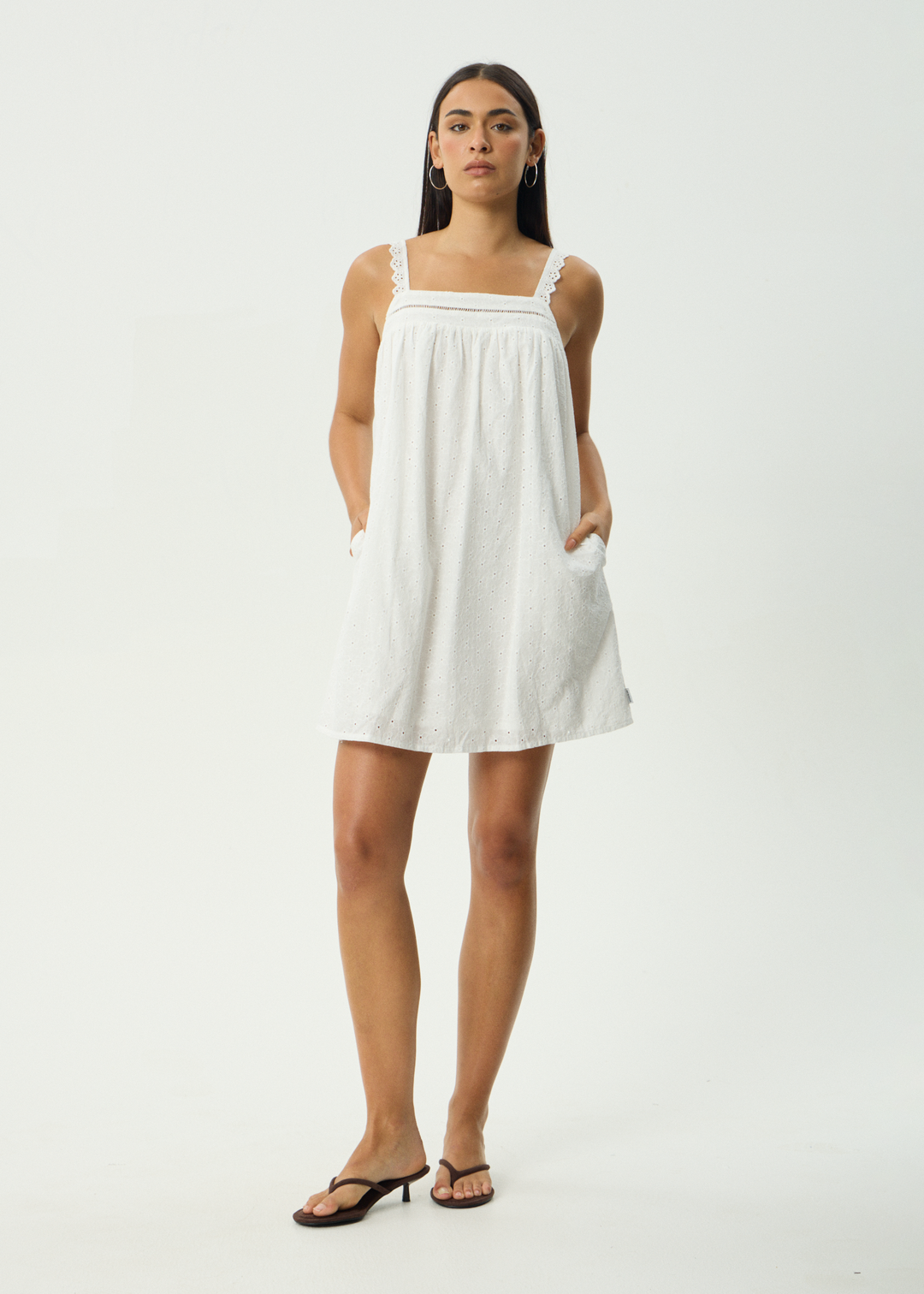 Afends Kindred Mini Dress White