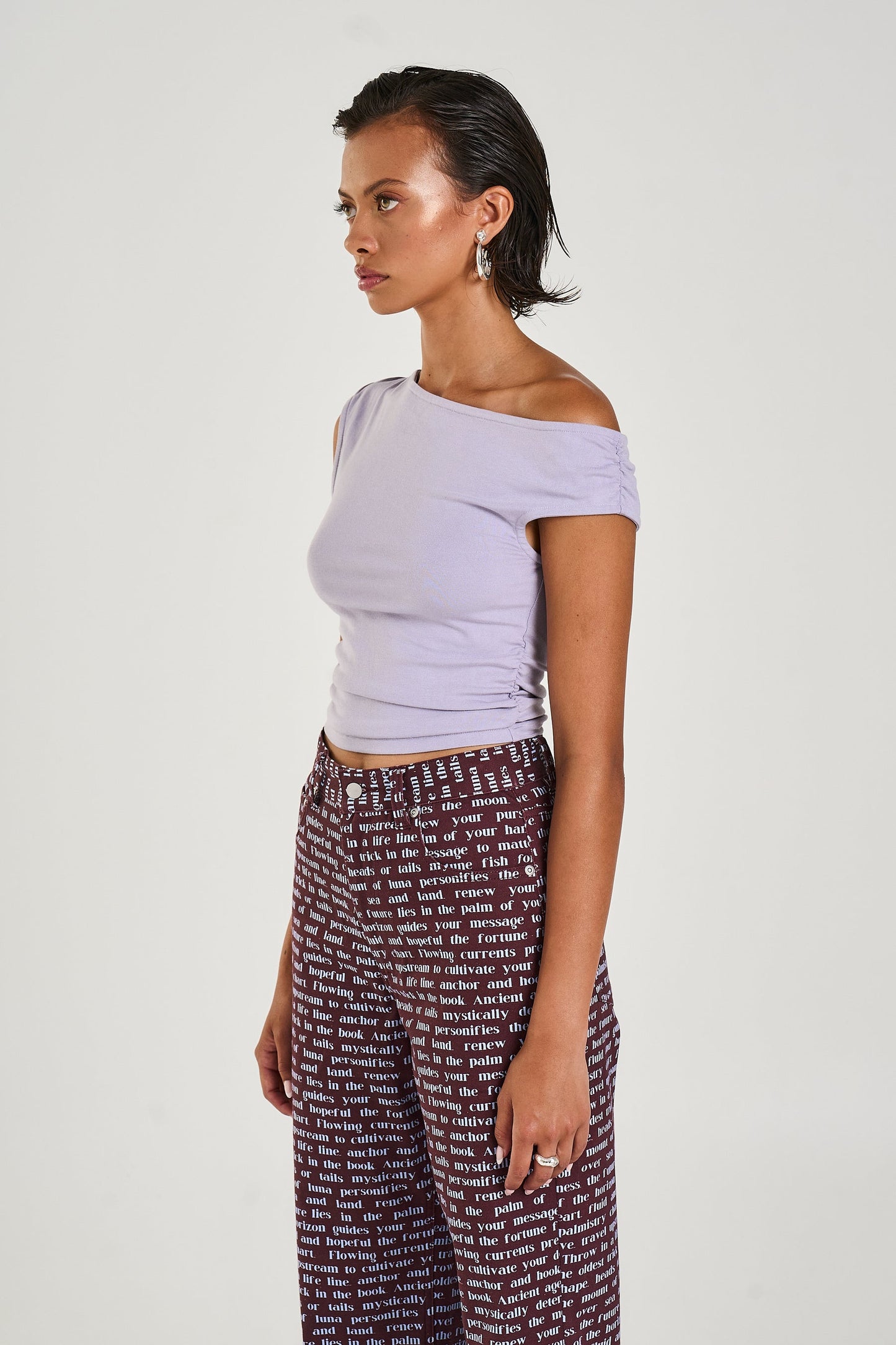 Summi Summi OFF SHOULDER TANK - LiLAC