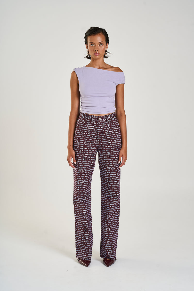 Summi Summi OFF SHOULDER TANK - LiLAC