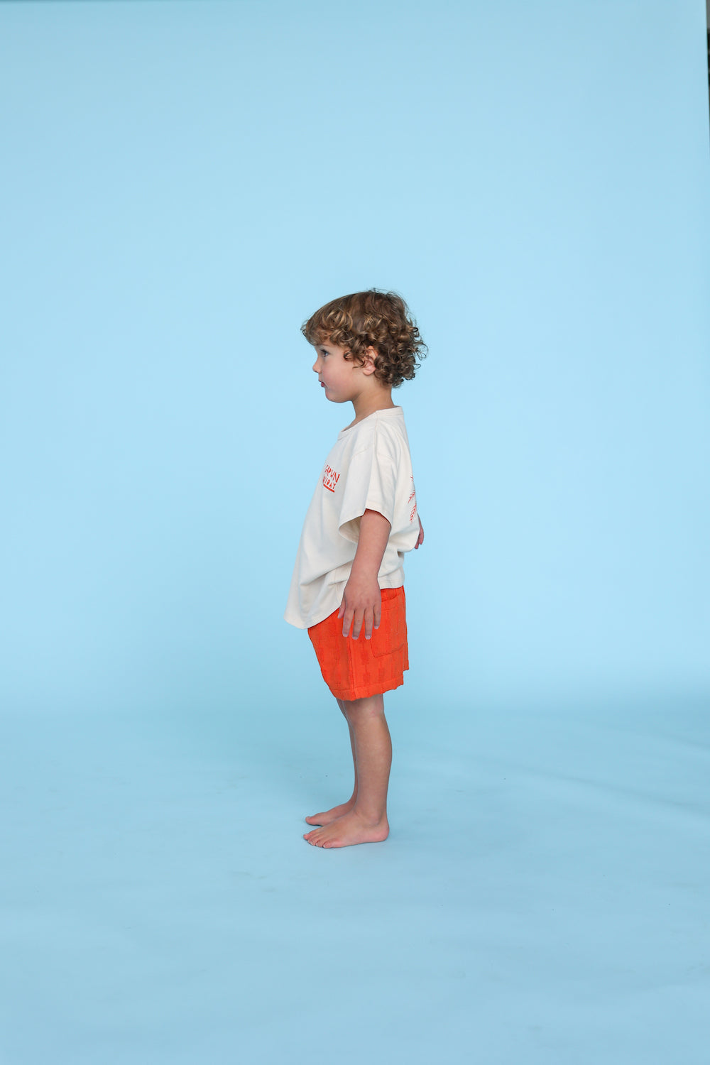 Grown - Terry Shorts Blocks Rosso