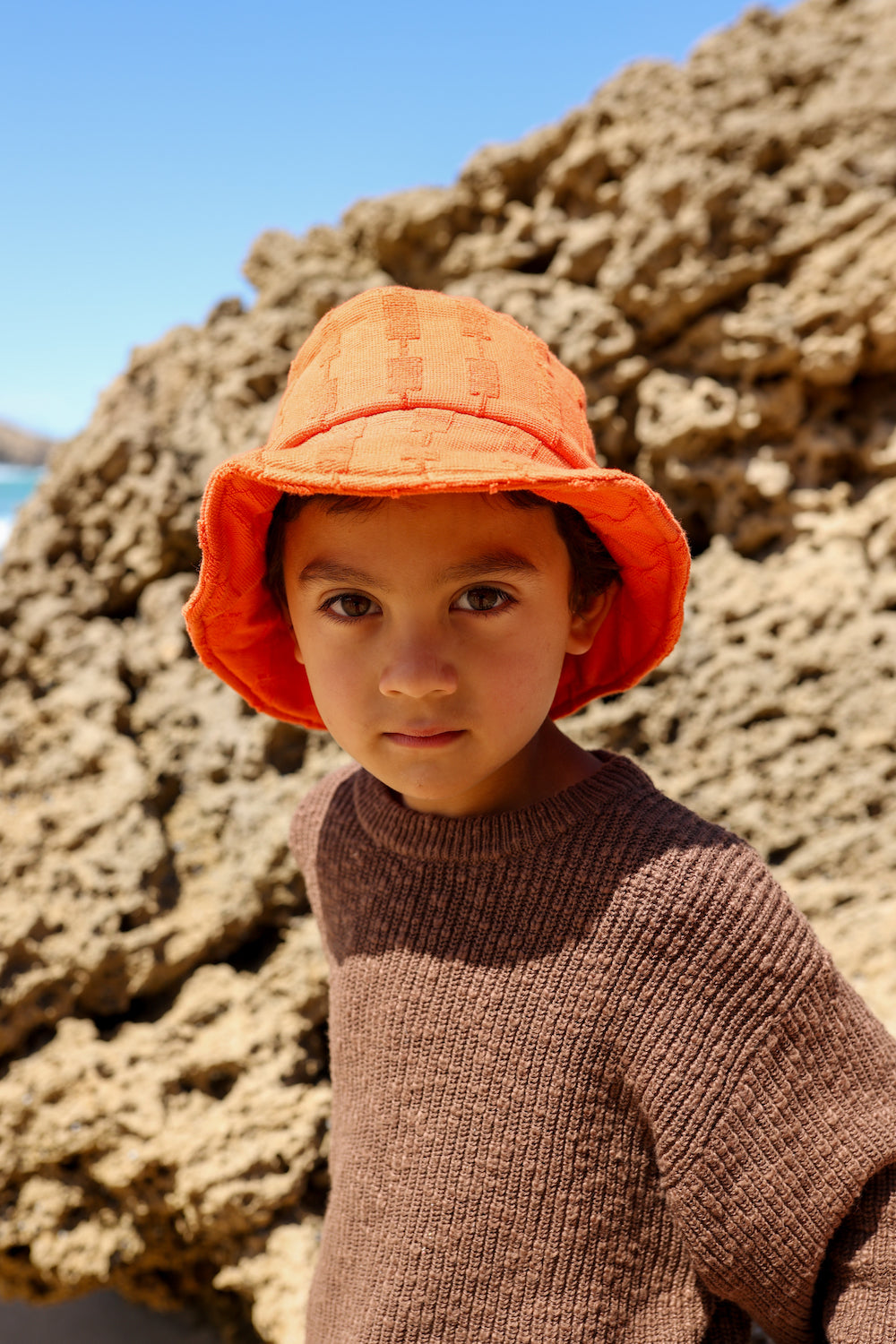 Grown - Kids Terry Bucket Hat Rosso