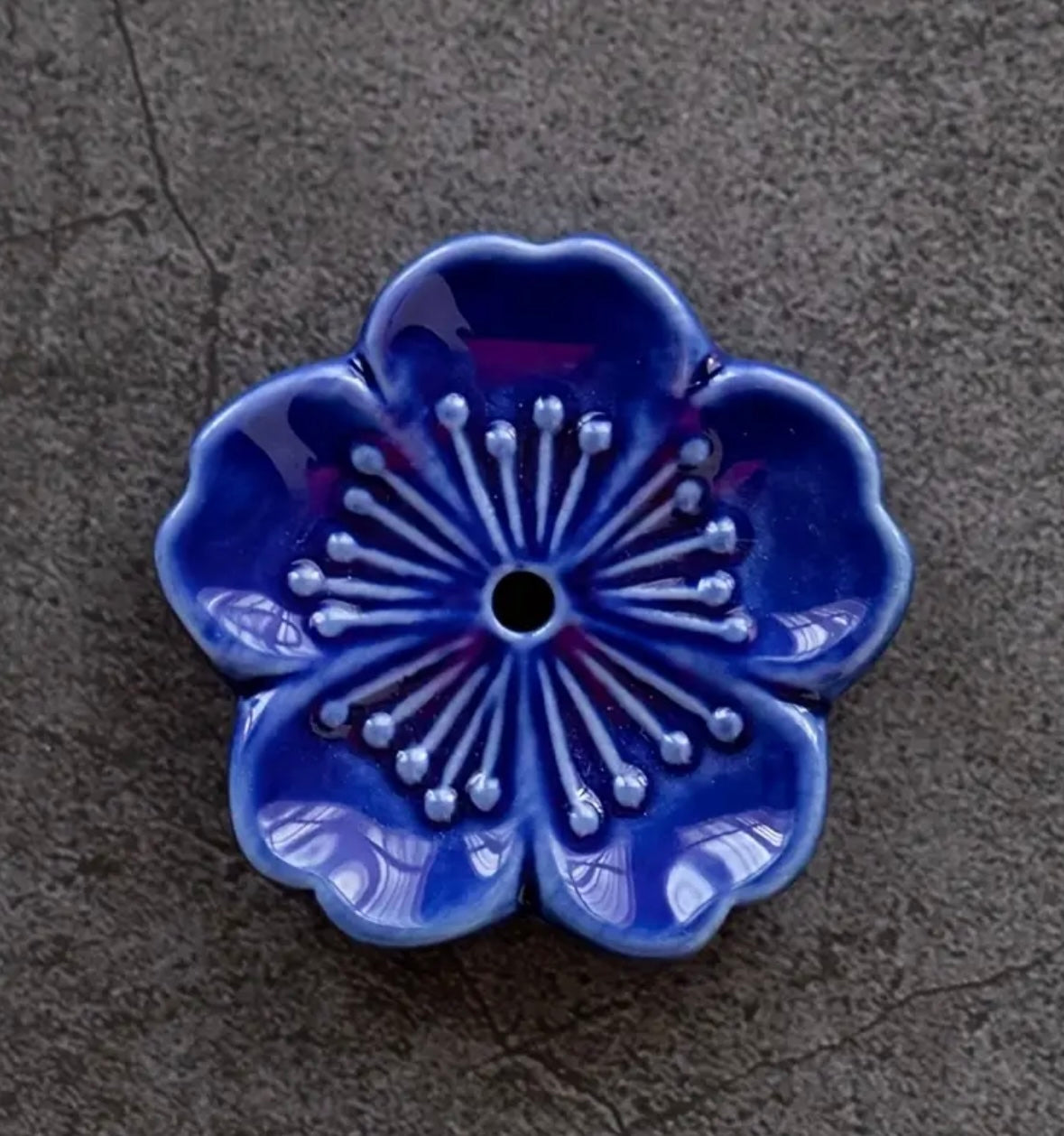 Haze Flower Ceramic Incense Holder - Assorted