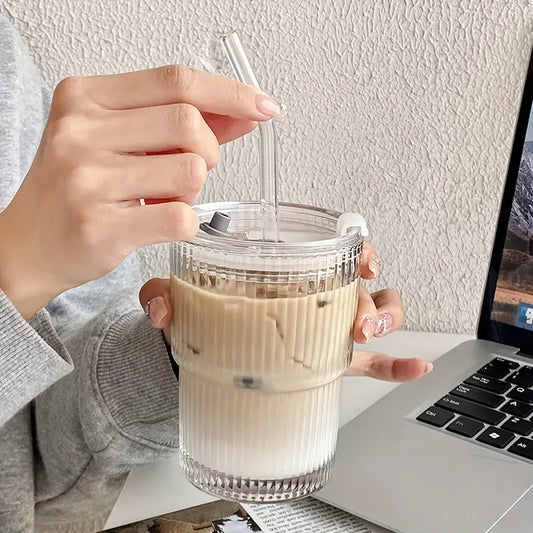 Haze Reusable Glass Cup and Straw
