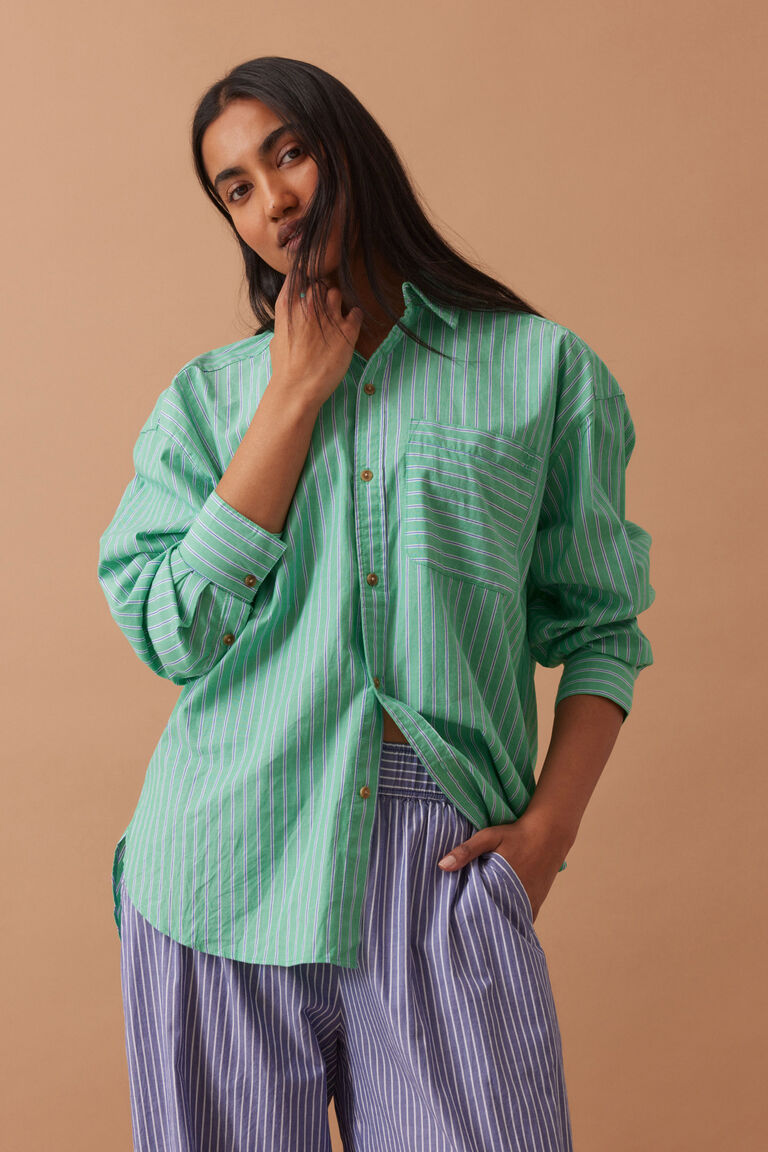 Ceres Peta Shirt Zesty Green Triple Stripe
