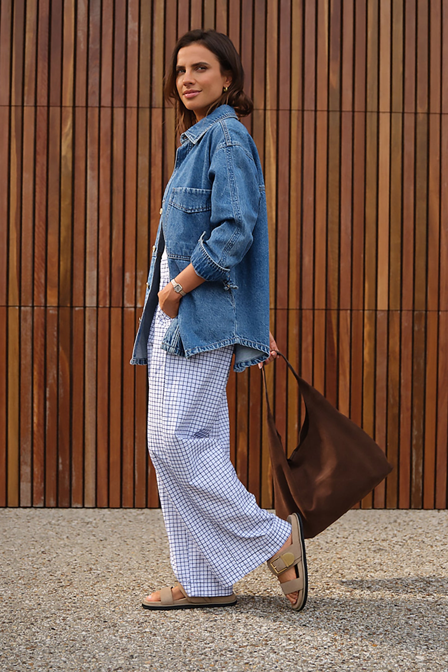 Ceres Bobbi Side Pocket Denim Shacket